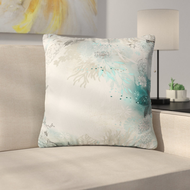 East Urban Home Seafoam Throw Pillow & Reviews Wayfair